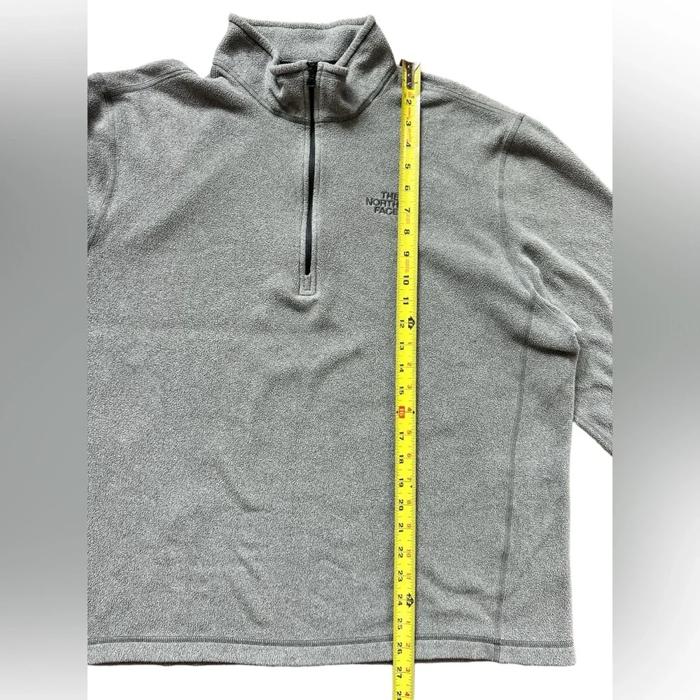 The North Face‎ Sweatshirt Men's TKA 100 Glacier 1/4 Zip Fleece Gray Size XL